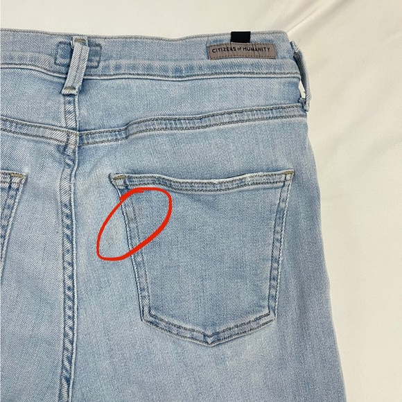 Citizens of Humanity CoH Rocket Crop High Rise Skinny Light Denim Size 28 - Picture 8 of 11